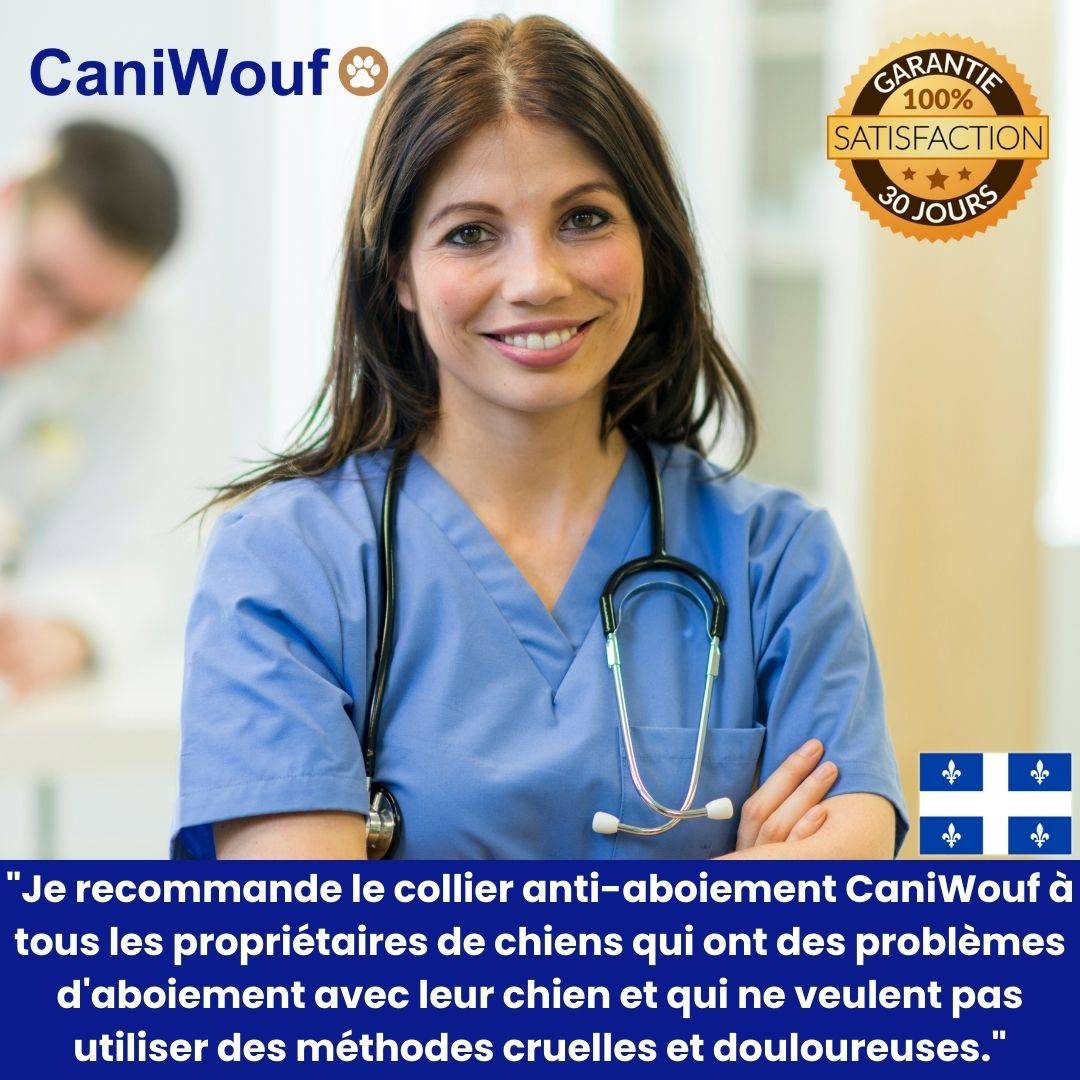 Collier Anti-Aboiement Sans Douleur et Sans Danger - CaniWouf