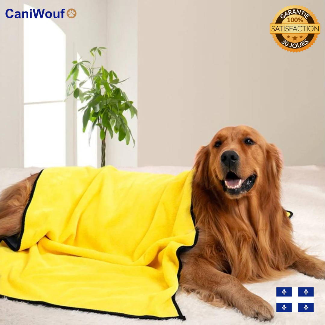 Super Absorbante Serviette Caniwouf - Pour Des Chiens Propres et Heureux