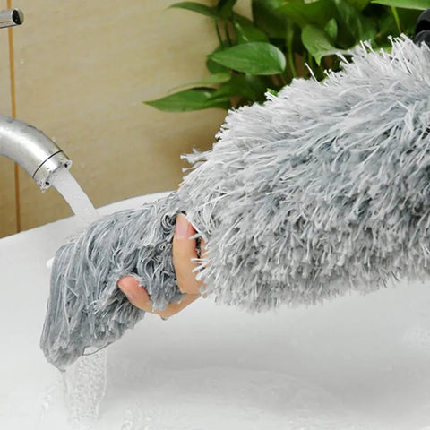 Brosse à plumeau extensible en microcarence