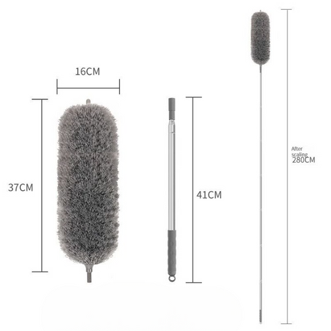 Brosse à plumeau extensible en microcarence