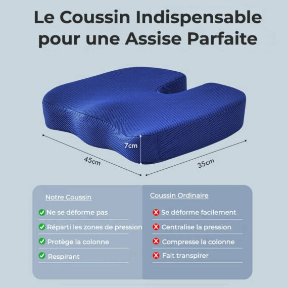 Coussin Orthopédique Cellsius Pour Soulager Les Douleurs Du Coccyx Et  Lombaires - CaniWouf