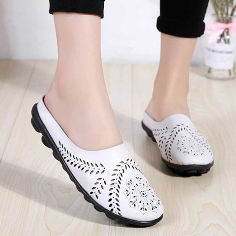 PANTOUFLES EN CUIR VÃ‰RITABLE ULTRA CONFORTABLES