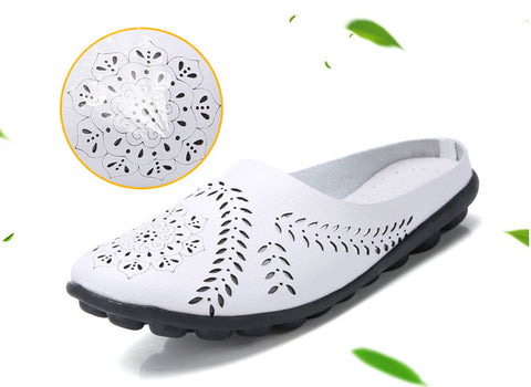 PANTOUFLES EN CUIR VÃ‰RITABLE ULTRA CONFORTABLES