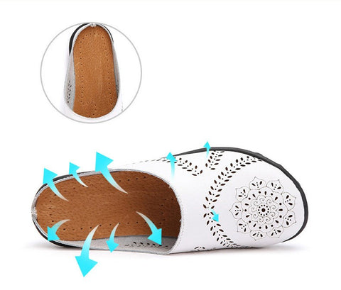 PANTOUFLES EN CUIR VÃ‰RITABLE ULTRA CONFORTABLES