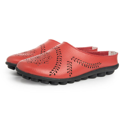 Pantoufles en cuir vÃ©ritable ultra confortables Moli 