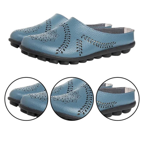 PANTOUFLES EN CUIR VÃ‰RITABLE ULTRA CONFORTABLES