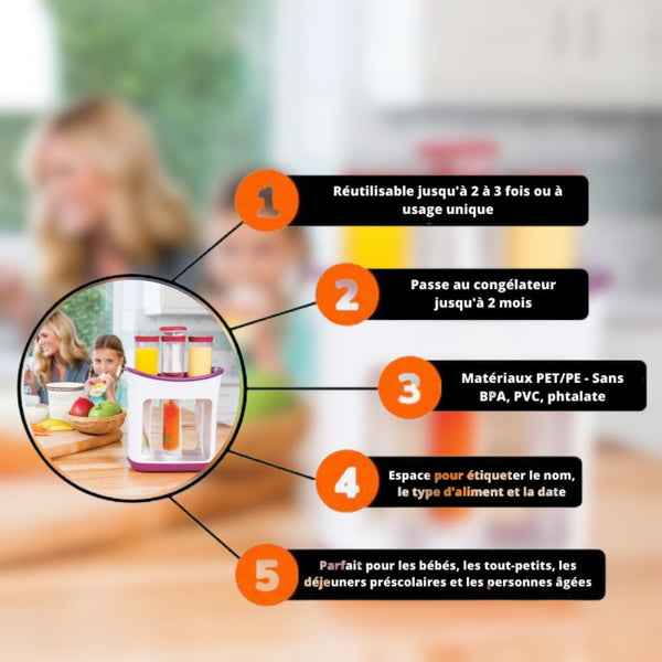Station de presse-aliments pour enfants - SQUEEZIE