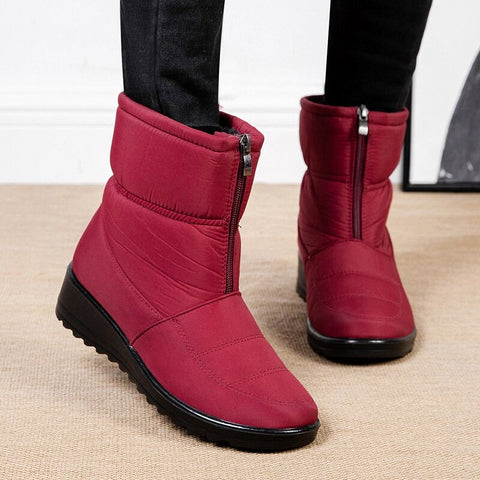 BOTTINES IMPERMÃ‰ABLES EN PELUCHE POUR FEMME - Nouvelle collection 2023