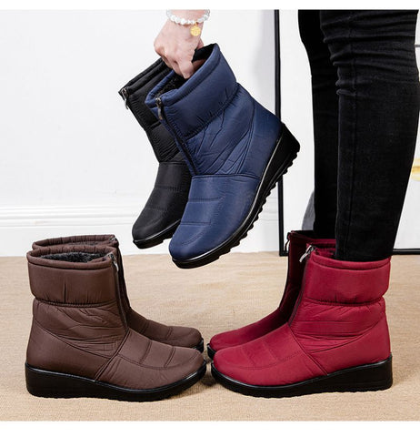 BOTTINES IMPERMÃ‰ABLES EN PELUCHE POUR FEMME - Nouvelle collection 2023