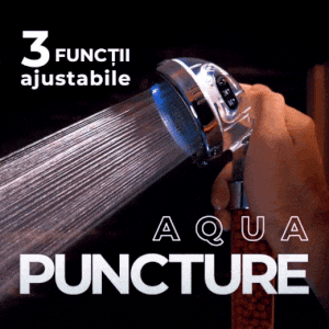 Capul de duÈ™ AQUALIFE Impulse - cu Filtru de minerale active, Ioni negativi È™i Trei funcÈ›ii terapeutice