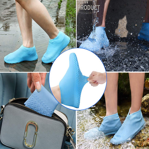 Sur-chaussures unisexes en silicone impermÃ©ables