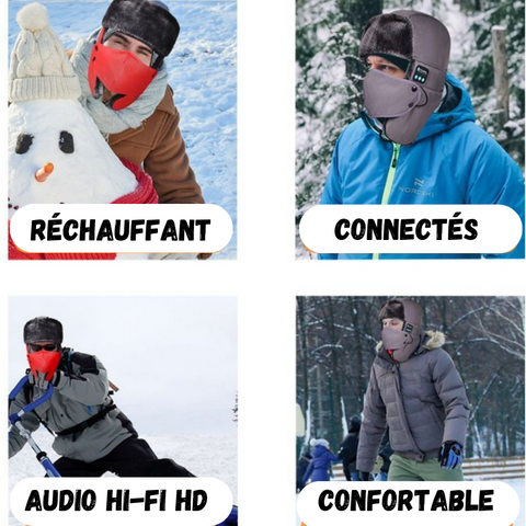 Bonnet BERDA avec oreillettes Bluetooth intÃ©grÃ©s