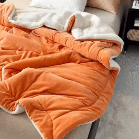 Couverture en peluche d'agneau Ã©paissie Ã  double Ã©paisseur