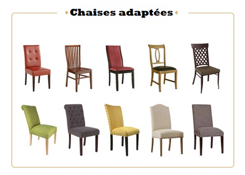 Juste de chaise Ã©lastique universelle