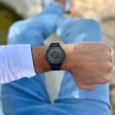 Montre Ã  quartz magnÃ©tique pour homme