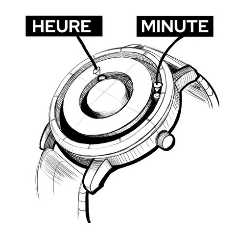 Montre Ã  quartz magnÃ©tique pour homme