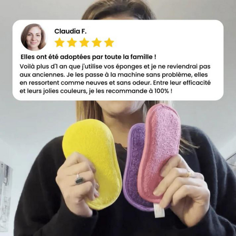 ECOPONGE - Ã‰ponge Lavable et RÃ©utilisable