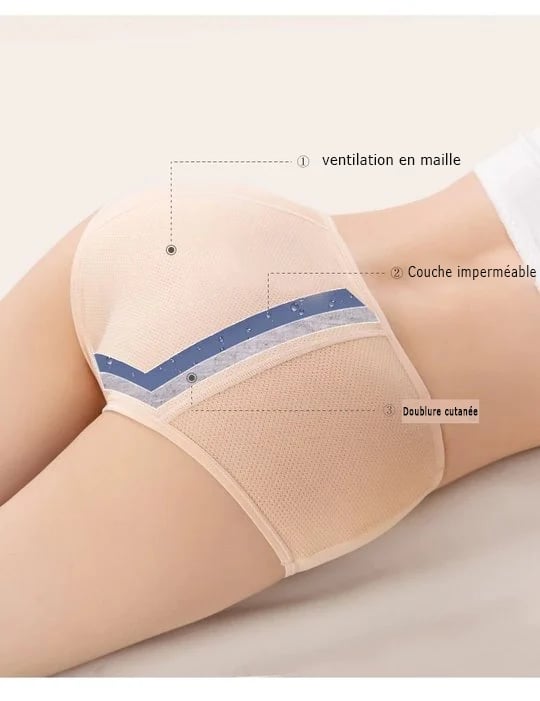Everdries - Culotte de protection anti-fuite taille haute