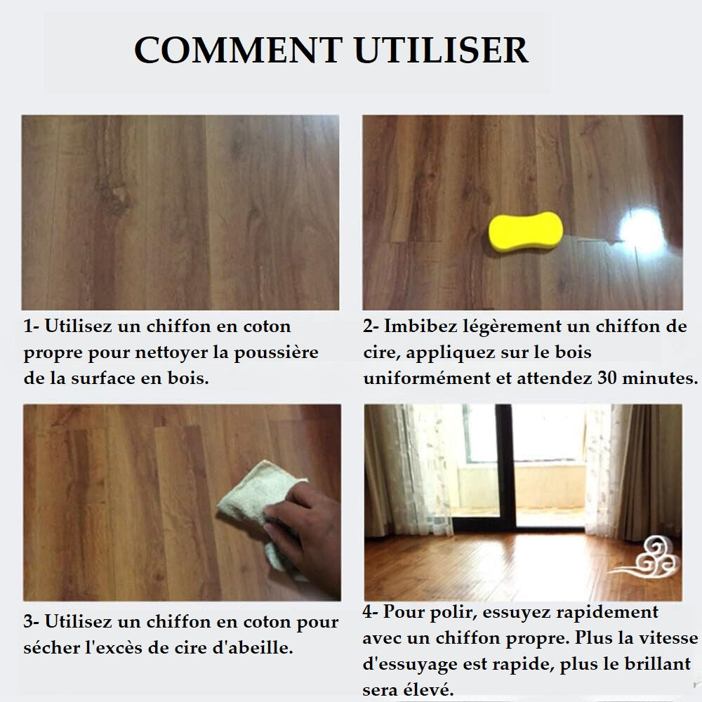 CrÃ¨me de cire et brosse pour meubles Wise Owl