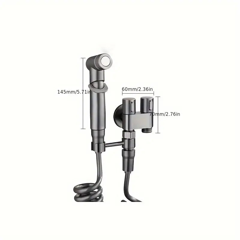 Valve De ContrÃ´le Double 1 EntrÃ©e 2 Sorties - PulvÃ©risateur De Bidet Ã€ Main Pour Toilettes En Acier Inoxydable