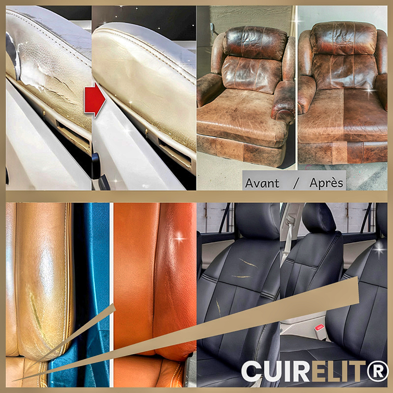 CUIRELIT: Restaurez Votre Cuir en 10 Minutes - Gel de Réparation Rapide et Efficace - Garantie d'Économies