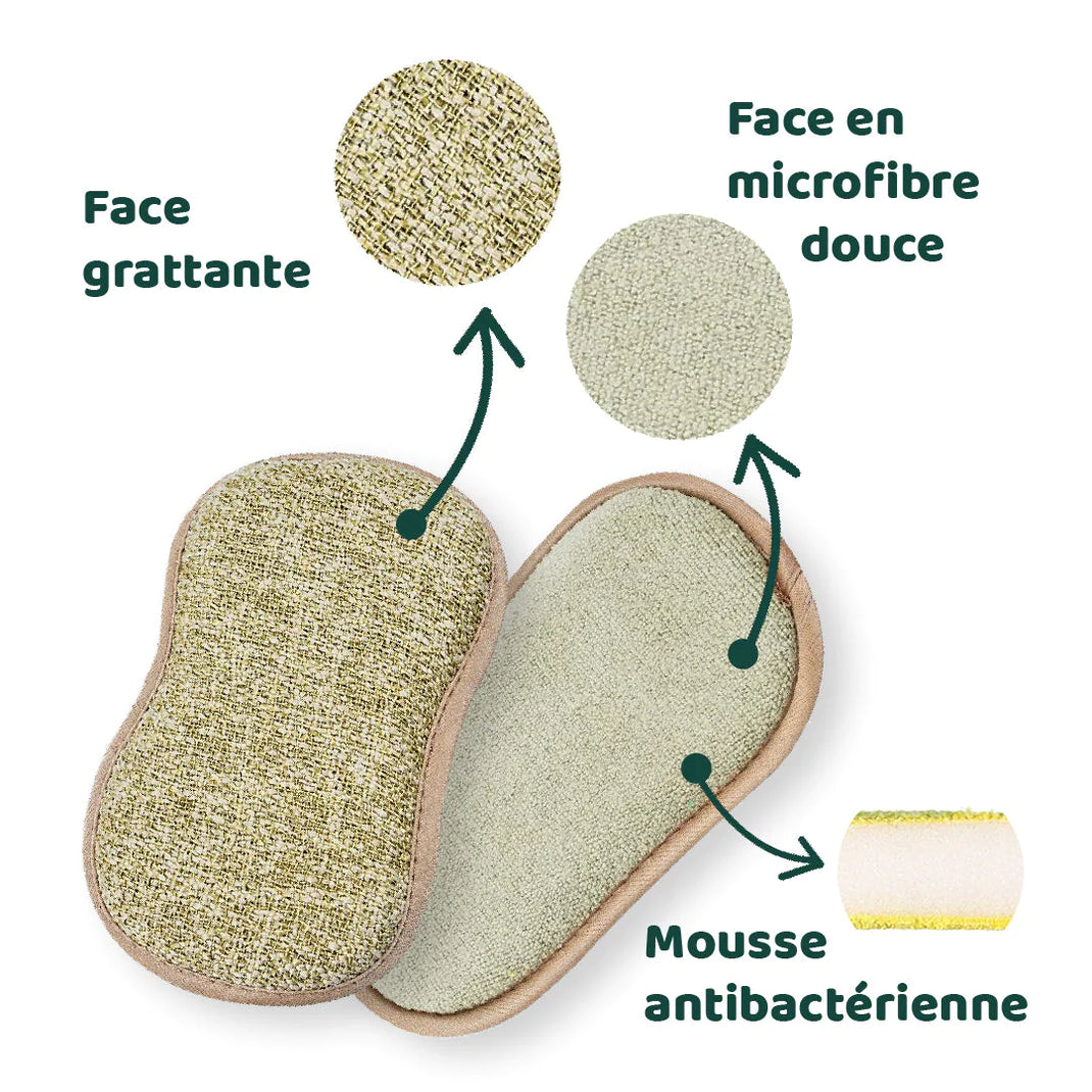 L'éponge Nature - Lavable et réutilisable