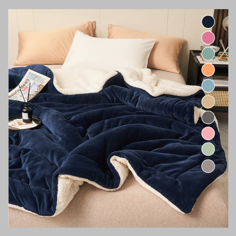 couverture en peluche dagneau paissie double paisseur mn20i